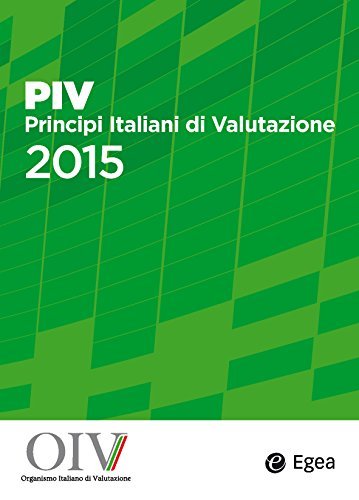 PIV Principi Italiani di Valutazione 2015 edito da EGEA