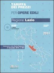 Tariffa dei prezzi per opere edili. Regione Lazio. Con CD-ROM vol.1 edito da DEI