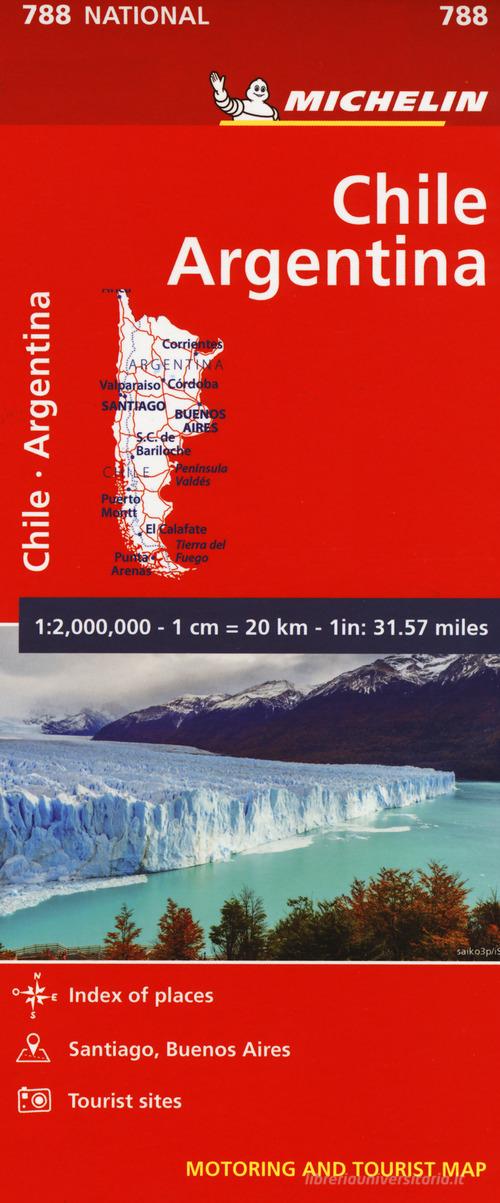 Chile-Argentina. Carta 1:2.000.000 edito da Michelin Italiana
