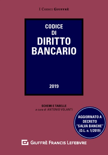 Codice di diritto bancario di Antonio Volanti edito da Giuffrè