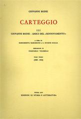 Carteggio vol.3 di Giovanni Boine edito da Storia e Letteratura
