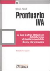 Prontuario IVA di Raffaele Rizzardi edito da Il Sole 24 Ore