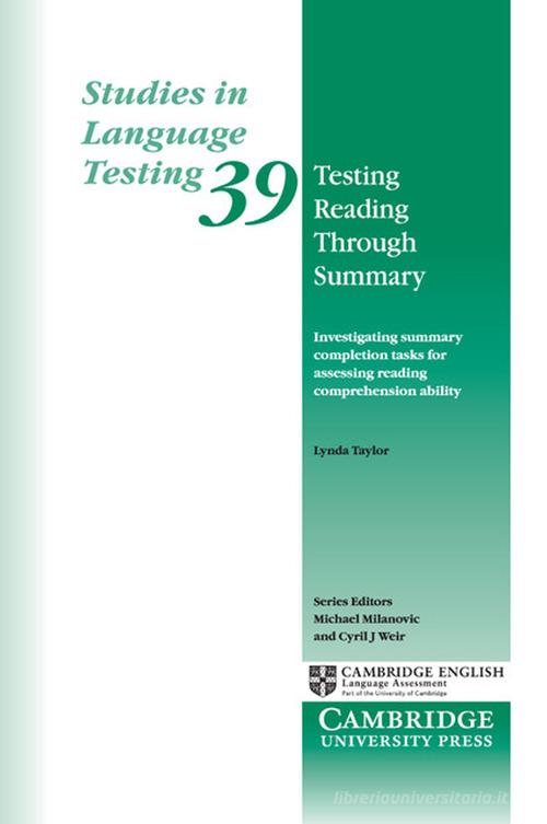 Testing reading through summary edito da Cambridge