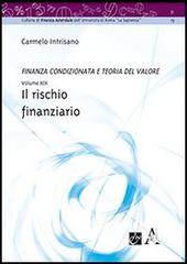 Il rischio finanziario di Carmelo Intrisano edito da Aracne