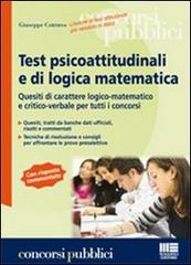 Test psicoattitudinali e di logica matematica di Giuseppe Cotruvo edito da Maggioli Editore