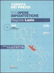 Tariffa dei prezzi per le opere impiantistiche. Regione Lazio. Con CD-ROM vol.2 edito da DEI