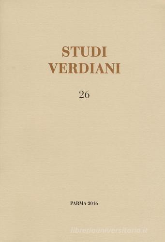 Studi verdiani vol.26 edito da Ist. Nazionale Studi Verdiani
