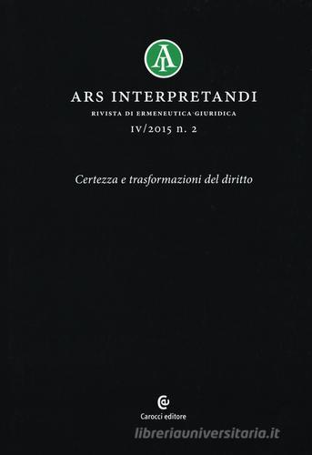 Ars interpretandi (2015) vol.2 edito da Carocci
