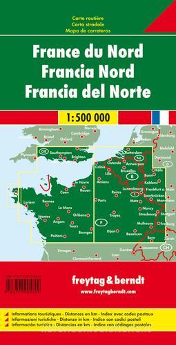 Francia nord 1:500.000 edito da Freytag & Berndt