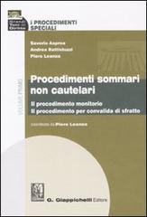 I procedimenti speciali vol.1 di Saverio Asprea, Andrea Battistuzzi, Piero Leanza edito da Giappichelli