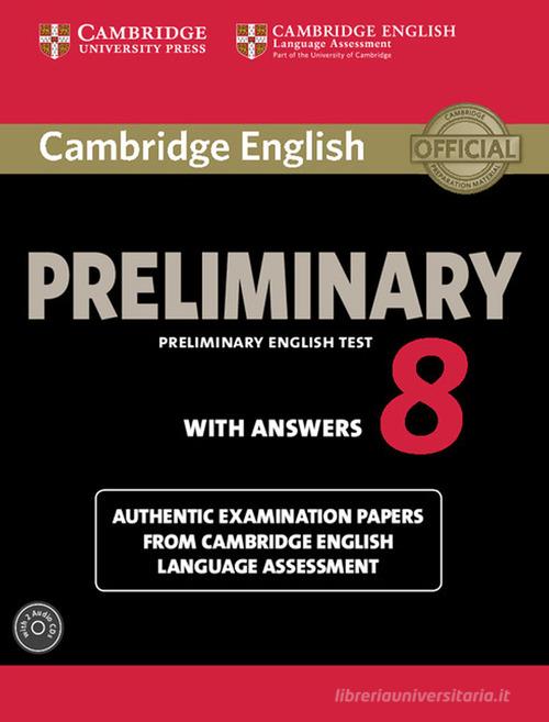 9781107675834 Cambridge preliminary english test. Student's book...D-Audio vol.8