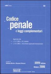 Codice penale e leggi complementari edito da Edizioni Giuridiche Simone