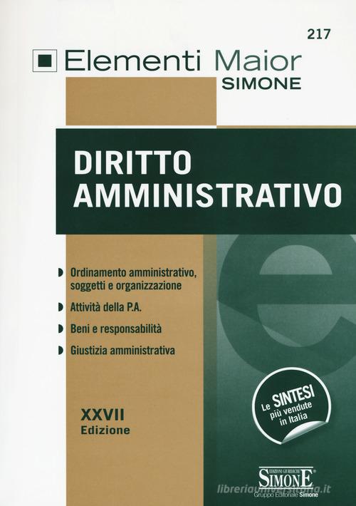 Elementi di diritto amministrativo edito da Edizioni Giuridiche Simone