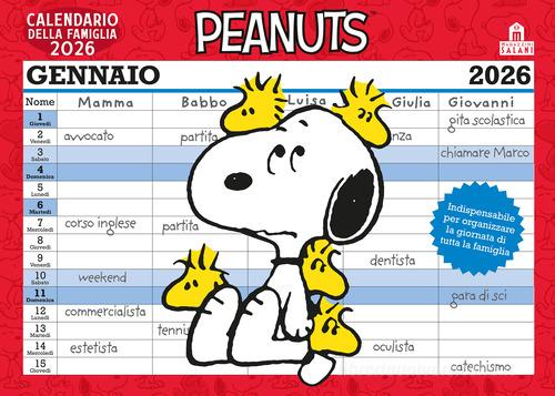 Peanuts. Calendario della famiglia 2026 di Charles M. Schulz edito da Magazzini Salani