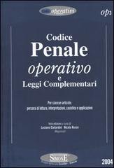 Codice penale operativo e leggi complementari edito da Edizioni Giuridiche Simone