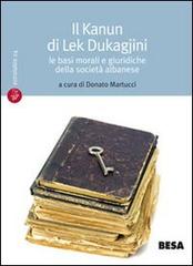 Il Kanun di Lek Dukagjini edito da Salento Books