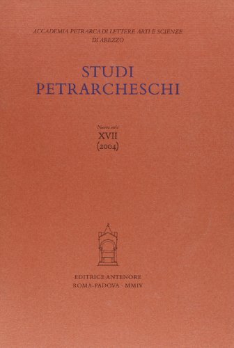 Studi petrarcheschi vol.17 edito da Antenore