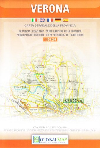 Verona. Carta stradale della provincia 1:150.000 edito da LAC