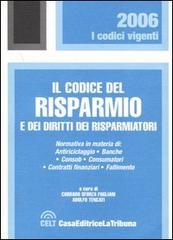 Il codice del risparmio e dei diritti dei risparmiatori edito da La Tribuna