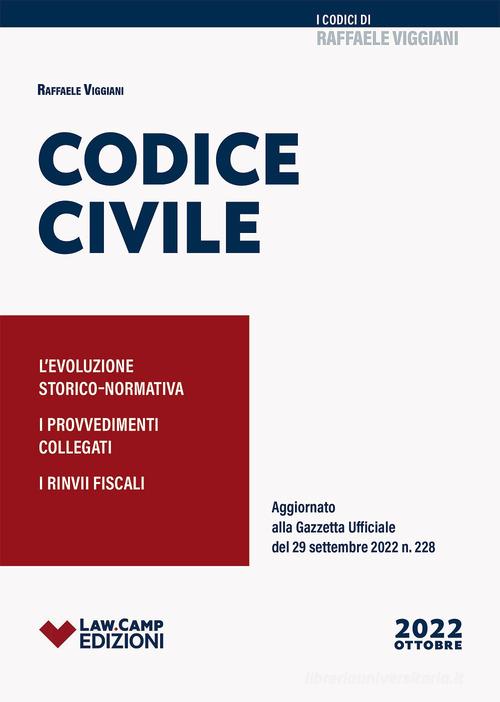 Codice civile. Con rinvii normativi di Raffaele Viggiani edito da Law Camp