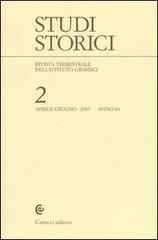 Studi storici (2003) vol.2 edito da Carocci