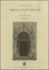 Ascoli pontificia di Antonino Franchi edito da Capponi Editore