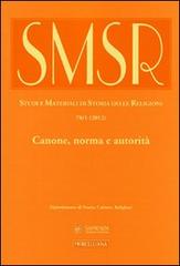 SMSR. Studi e materiali di storia delle religioni (2012) vol.78.1 edito da Morcelliana