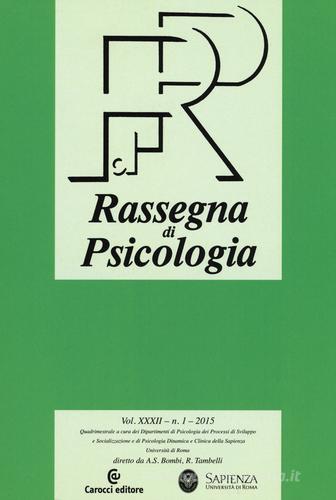 Rassegna di psicologia (2015) vol.1 edito da Carocci
