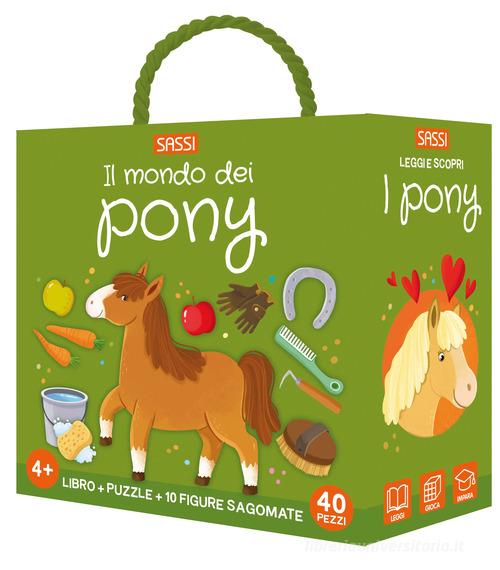 Il mondo dei pony. Q-box. Ediz. a colori. Con 10 figurine sagomate. Con puzzle di Matteo Gaule edito da Sassi