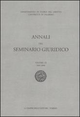 Annali del seminario giuridico (2007-2008) vol.52 edito da Giappichelli