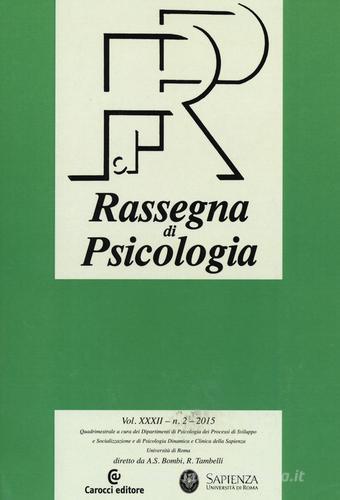 Rassegna di psicologia (2015) vol.2 edito da Carocci