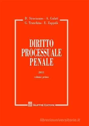 Diritto processuale penale vol.1 edito da Giuffrè