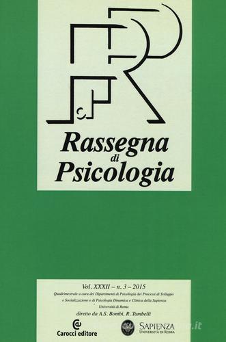 Rassegna di psicologia (2015) vol.3 edito da Carocci
