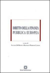 Diritto della finanza pubblica europea edito da Edizioni Scientifiche Italiane