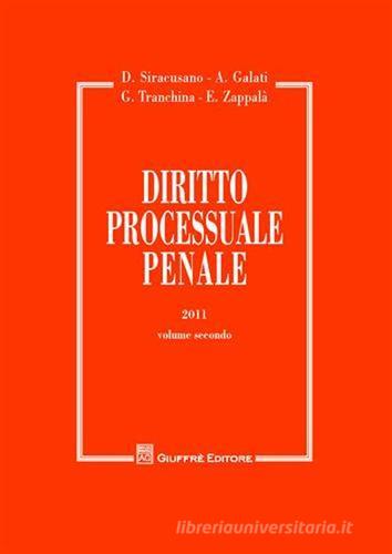 Diritto processuale penale vol.2 edito da Giuffrè
