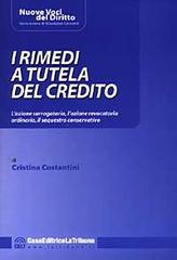 I rimedi a tutela del credito di Cristina Costantini edito da La Tribuna