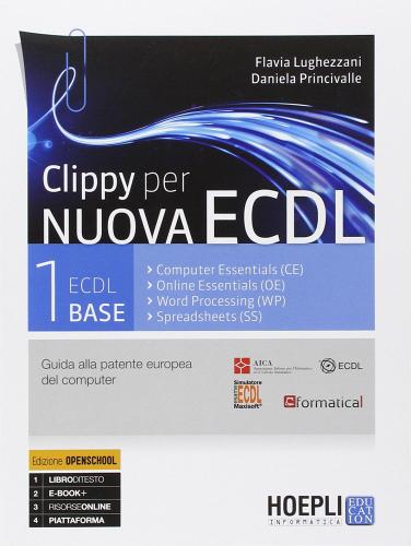 Clippy per nuova ECDL. Guida alla patente europea del computer vol.1 di Flavia Lughezzani, Daniela Princivalle edito da Hoepli