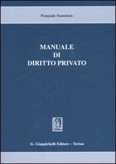 Manuale di diritto privato di Pasquale Stanzione edito da Giappichelli