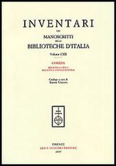 Inventari dei manoscritti delle Biblioteche d'Italia vol.112 edito da Olschki