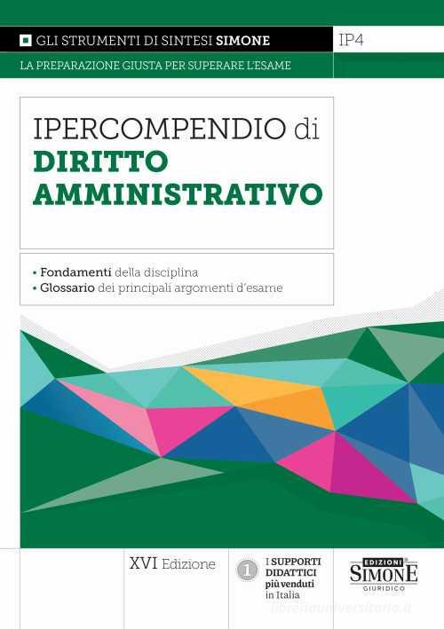 Ipercompendio di diritto amministrativo edito da Edizioni Giuridiche Simone