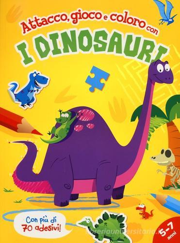 Attacco, gioco e coloro con i dinosauri. Ediz. illustrata edito da Yoyo Books