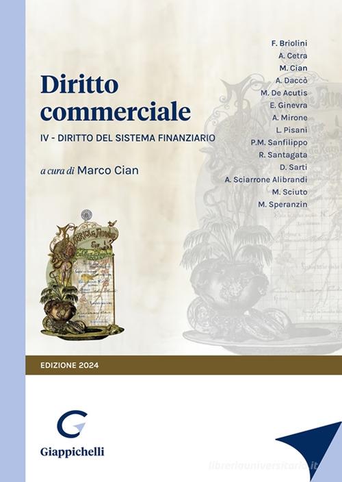 Diritto commerciale vol.4 edito da Giappichelli