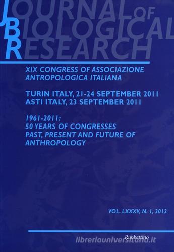Journal of biological research (2012) vol.1 edito da Rubbettino