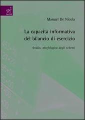 La capacità informatica del bilancio di esercizio. Analisi morfologicadegli schemi di Manuel De Nicola edito da Aracne