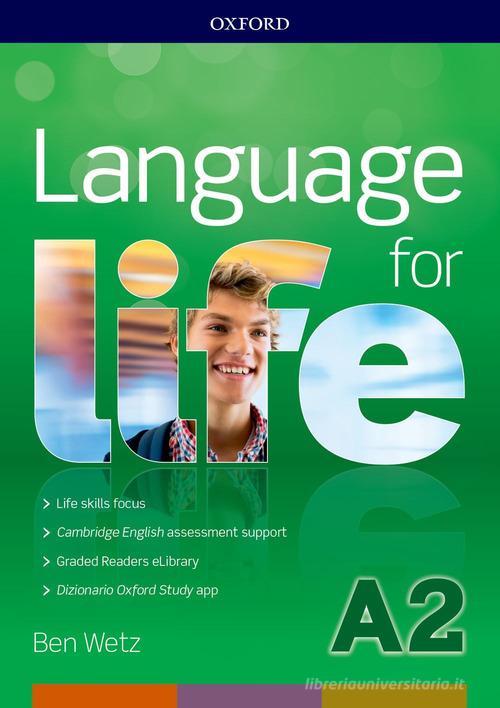 Language for life. A2 super premium. Student's book-Workbook. Per le Scuole superiori. Con e-book. Con espansione online. Con CD-ROM edito da Oxford University Press