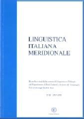 Linguistica italiana meridionale 2004-2006 edito da Cacucci