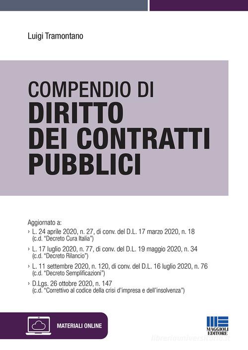 Compendio di diritto dei contratti pubblici di Luigi Tramontano edito da Maggioli Editore