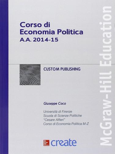 Corso di economia politica a.a. 2014-15 edito da McGraw-Hill Education
