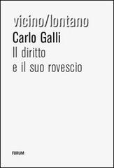 Il diritto e il suo rovescio di Carlo Galli edito da Forum Edizioni