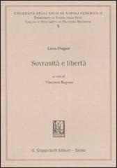 Sovranità e libertà di Leon Duguit edito da Giappichelli